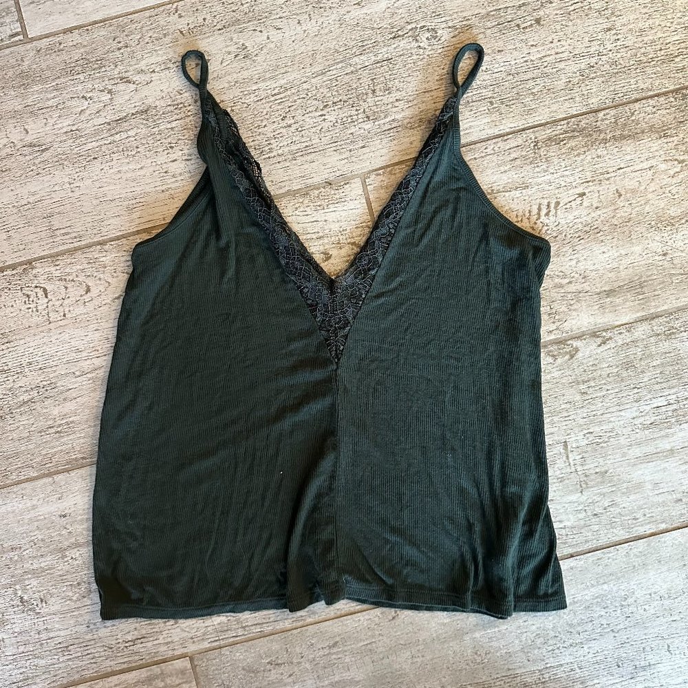 American Eagle Lace Trim V-Neck Camisole